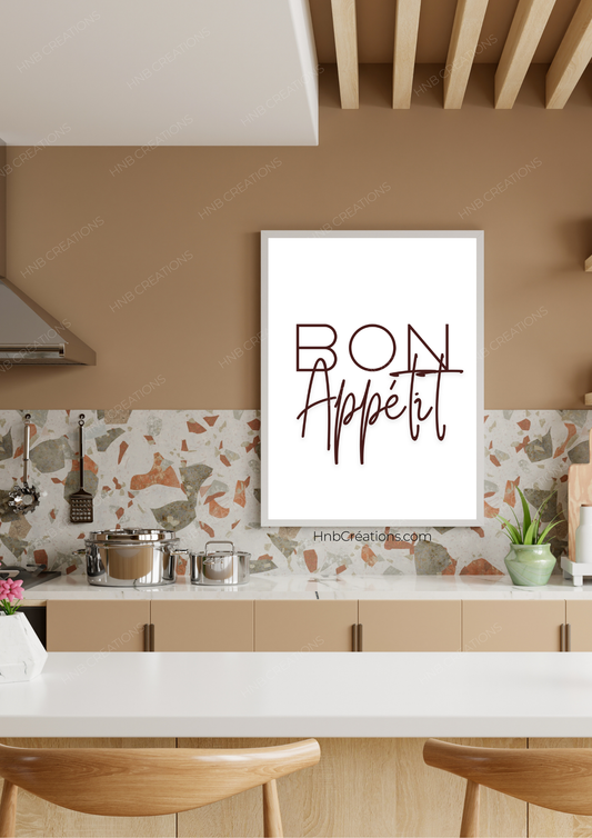 Affiche "Bon appétit"