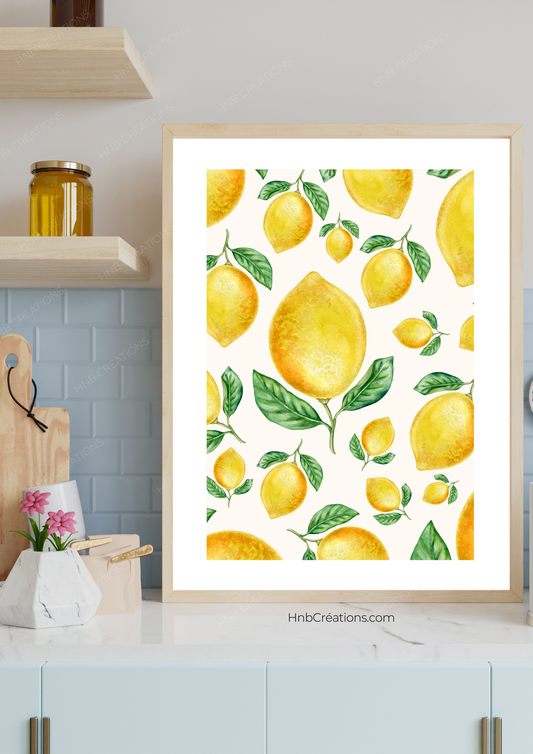 Affiche Citrons