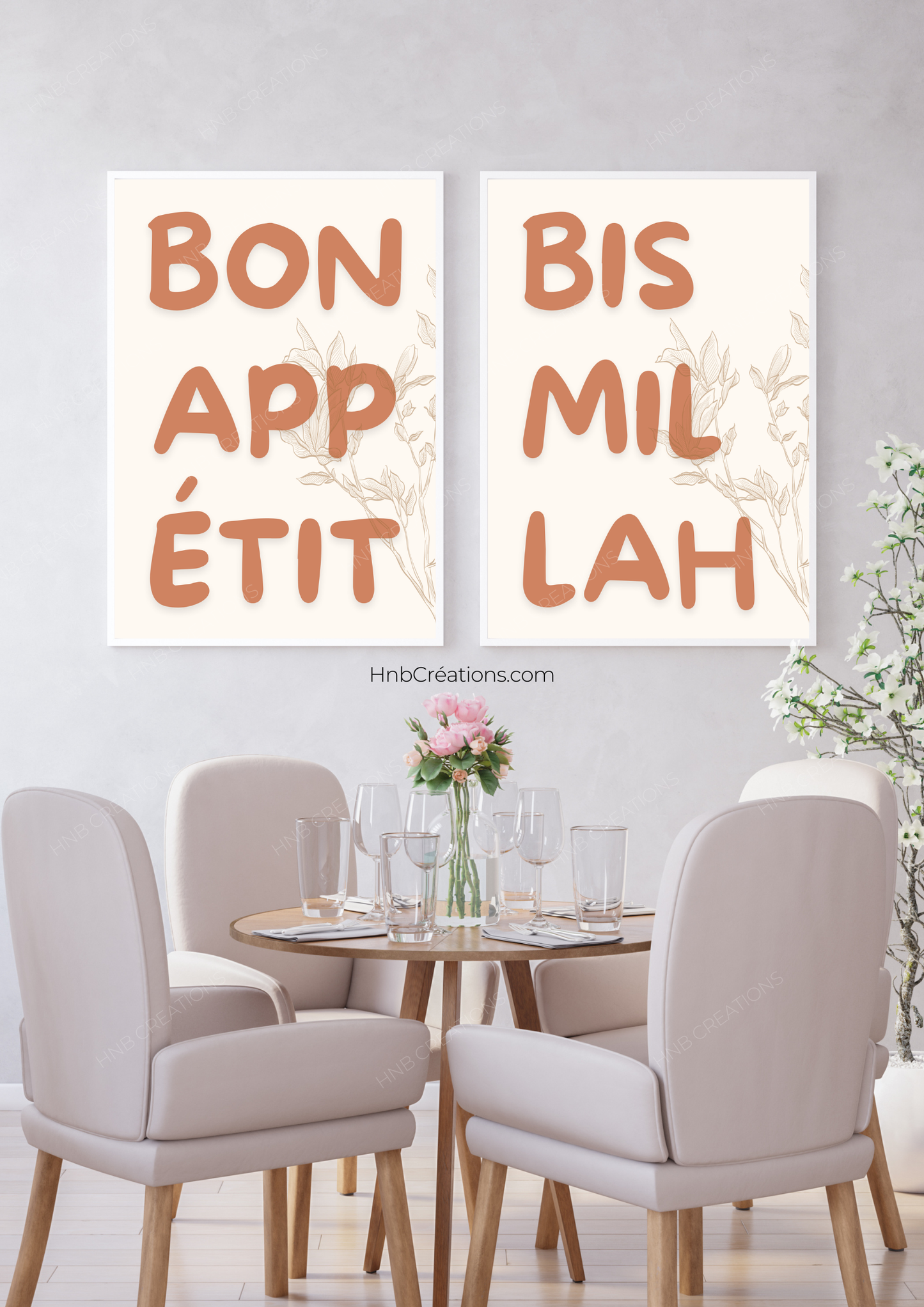 Duo Affiches - Bismillah x Bon appétit