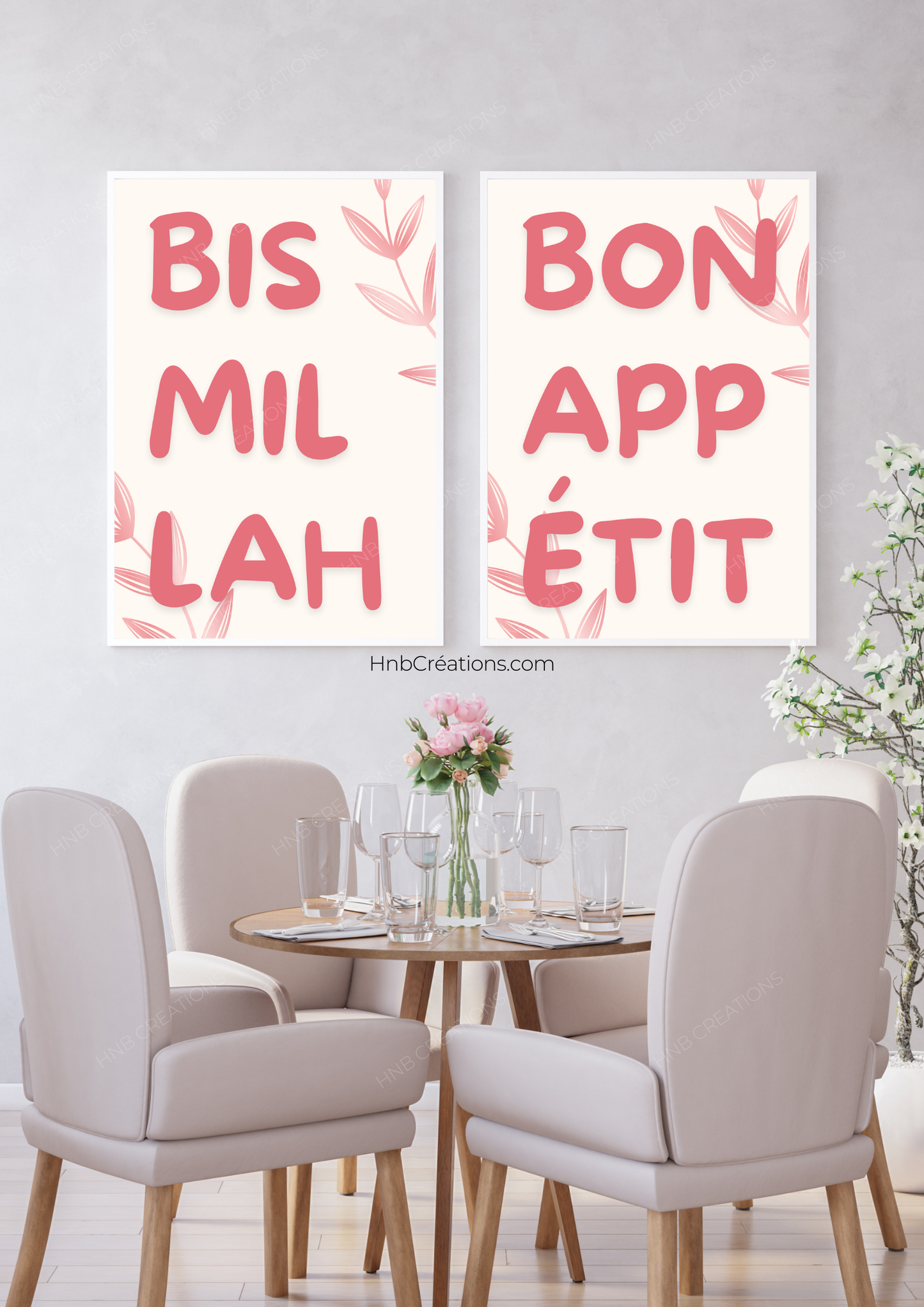 Duo Affiches - Bismillah x Bon appétit