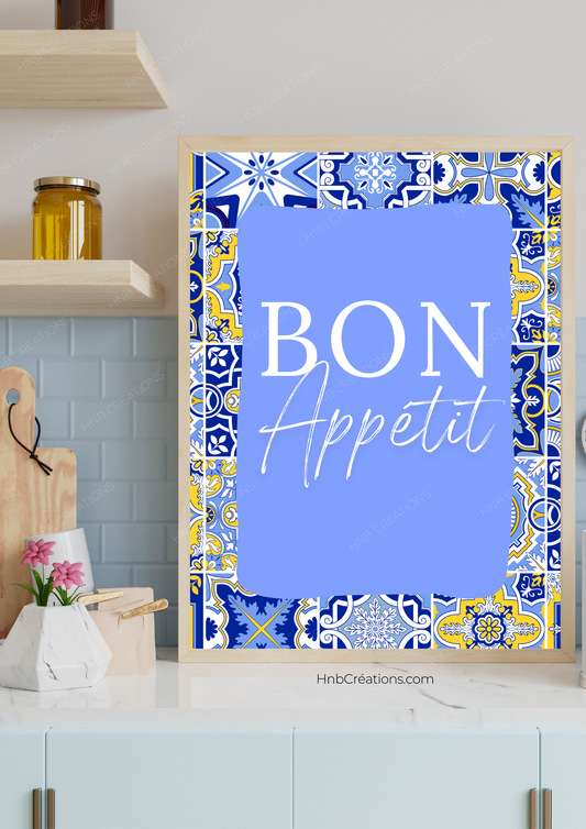 Affiche "Bon appétit"