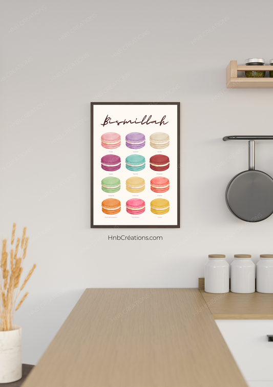 Affiche macarons