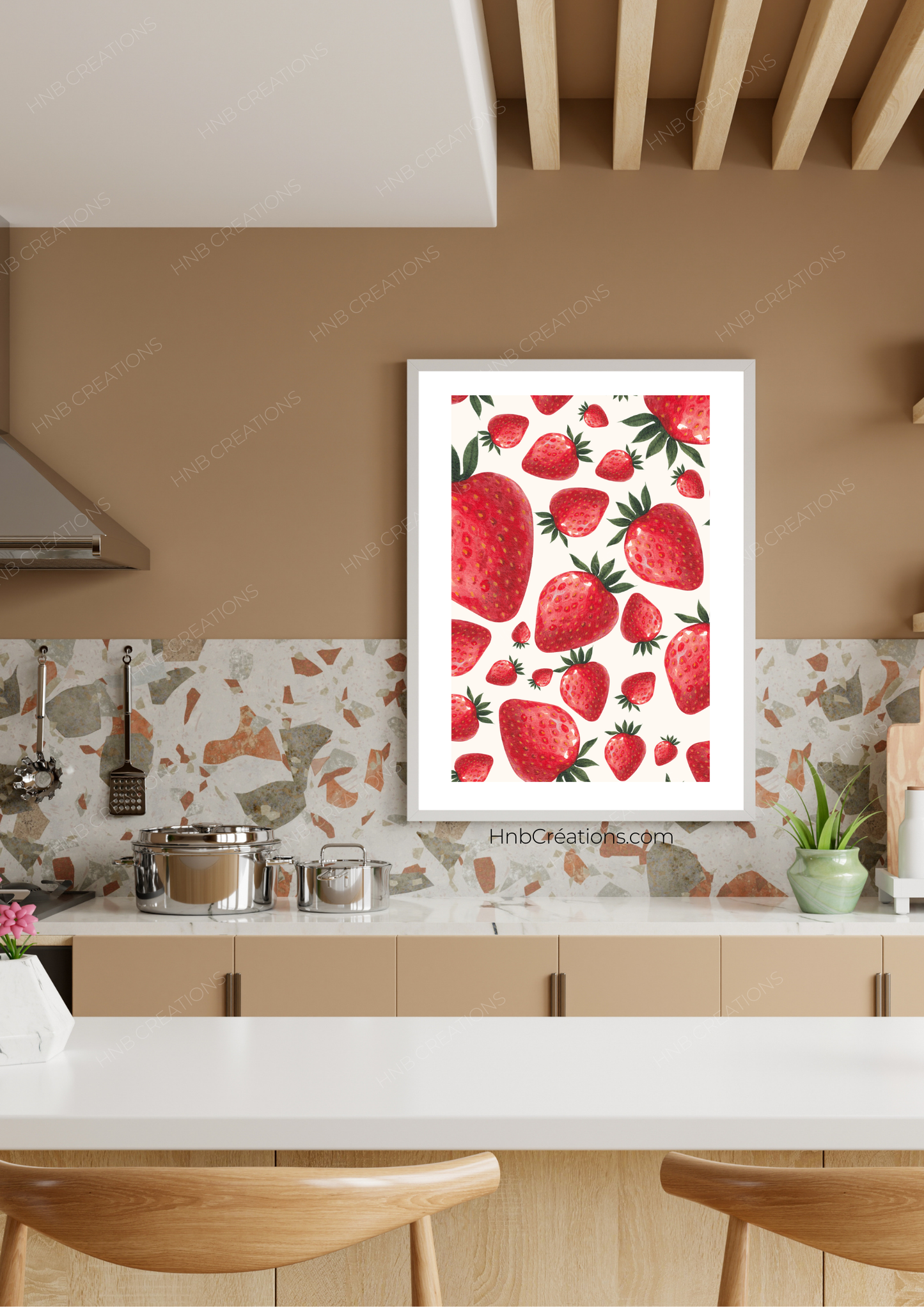 Affiche fraises