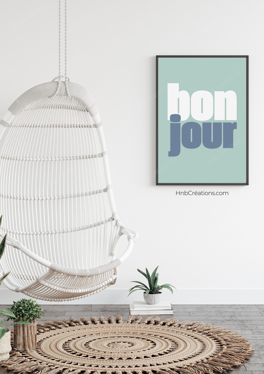 Affiche Bonjour