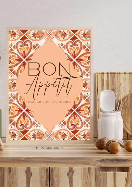 Affiche "Bon appétit"